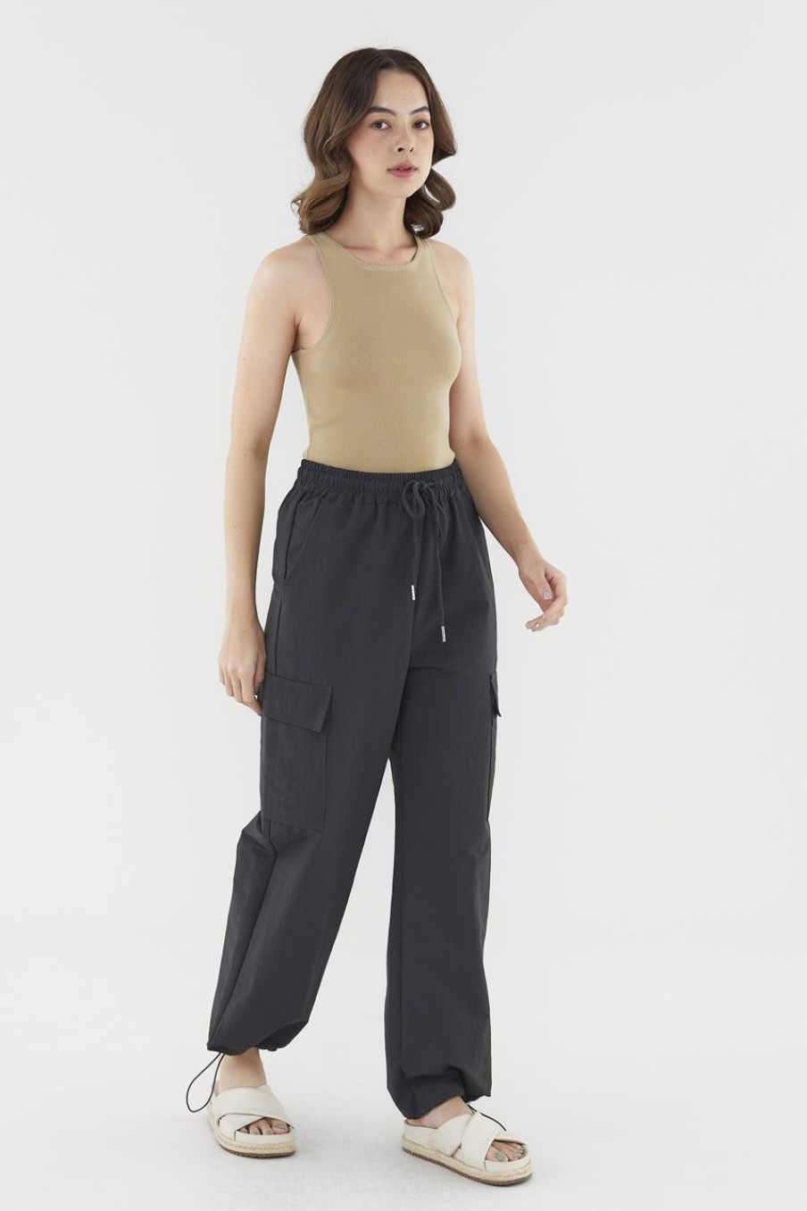 Women The Editor's Market Pants | Emaline Utility Pants Charcoal