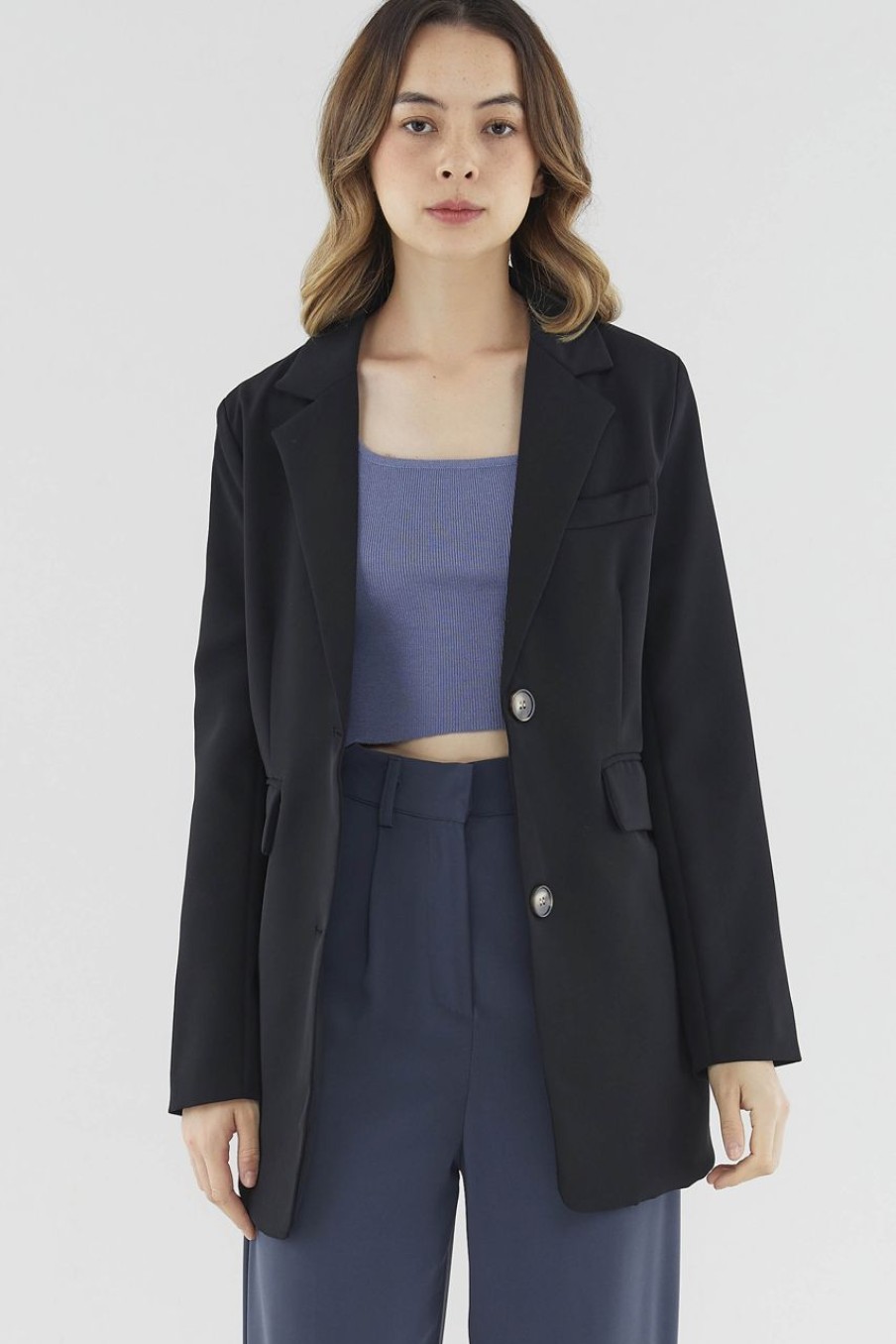 Women The Editor's Market Outerwear | Finella Padded Blazer Black