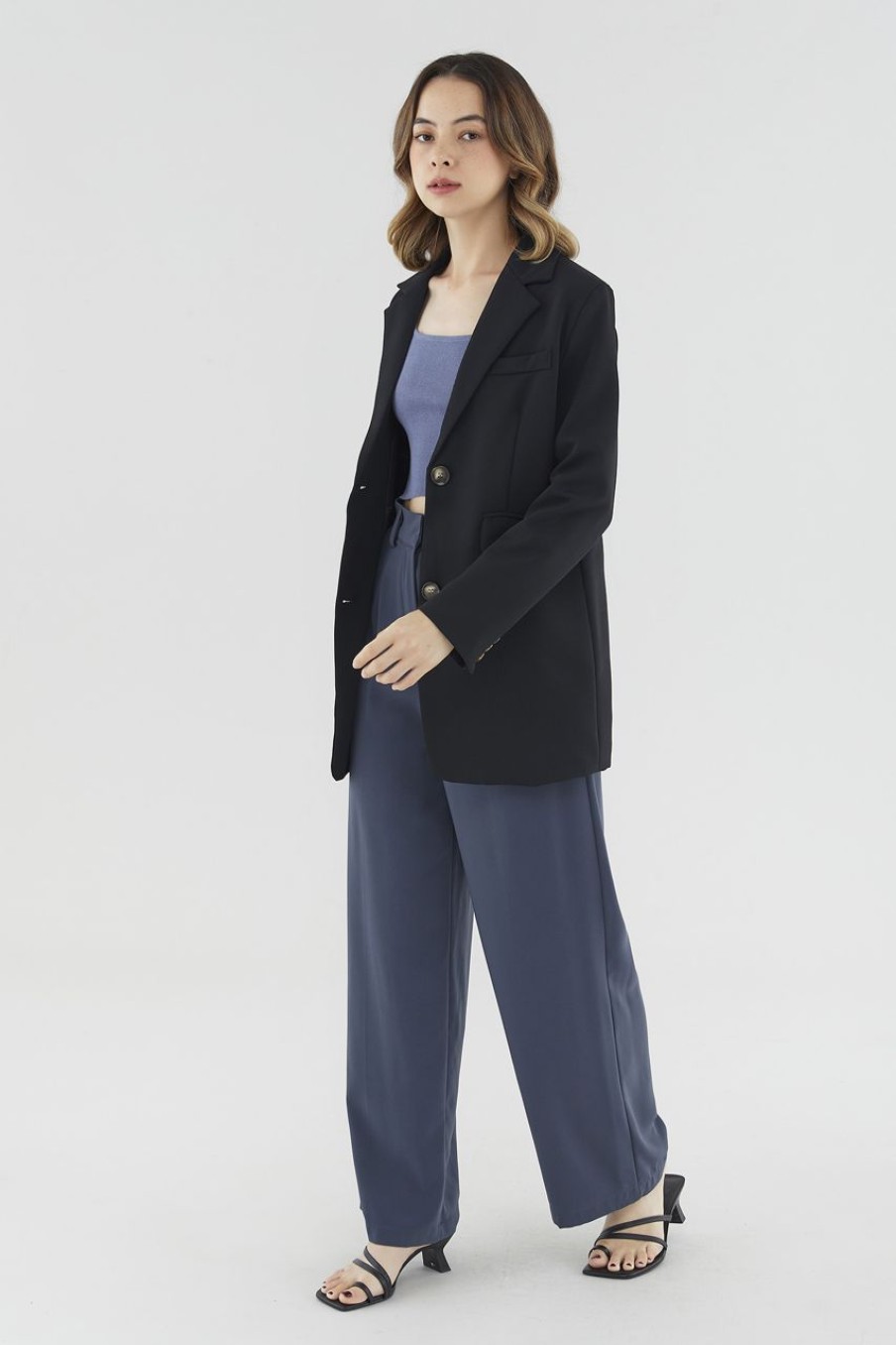 Women The Editor's Market Outerwear | Finella Padded Blazer Black