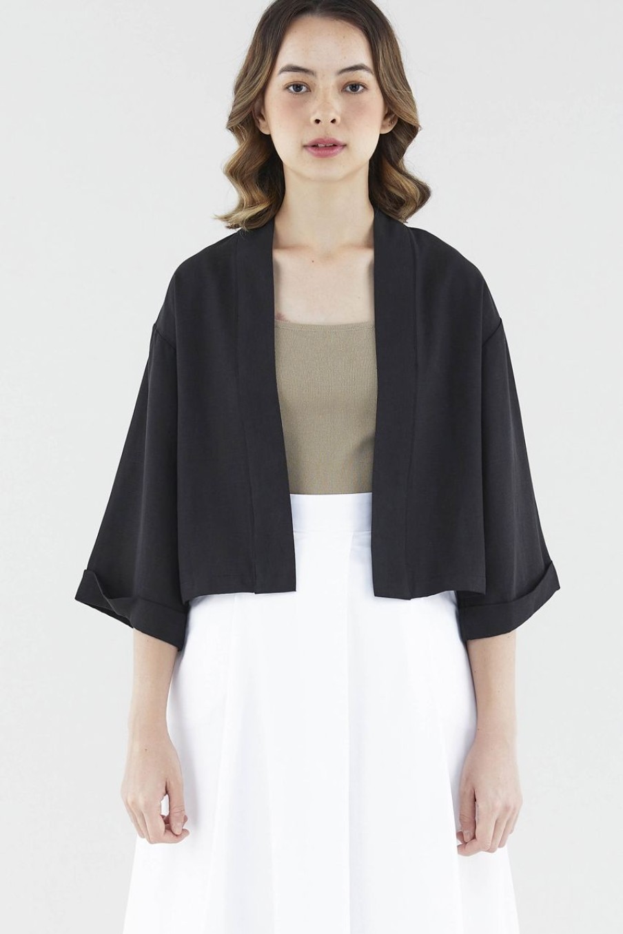 Women The Editor's Market Outerwear | Hatsie Kimono Black