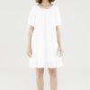 Women The Editor's Market Dresses | Luna Puff-Sleeve Dress White