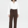 Women The Editor's Market Pants | Bristol Relaxed Pants Mahogany