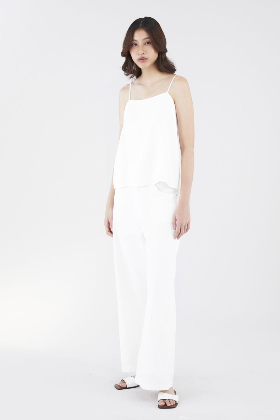 Women The Editor's Market Tops | Sorena Pleated Back Top White