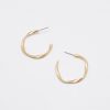 Women Afterall Earrings | Harper Hoop Earrings Matte Gold