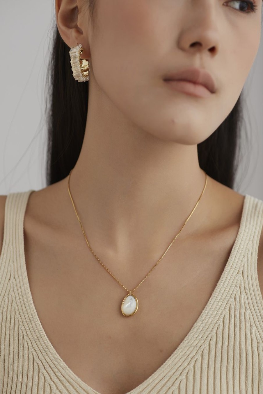 Women Afterall Necklaces | Aria Necklace Gold/White