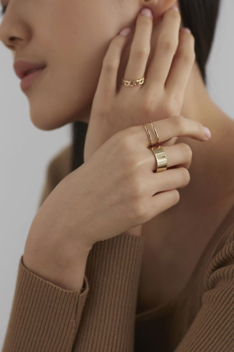 Women Afterall Rings | Jyna Ring Set Gold