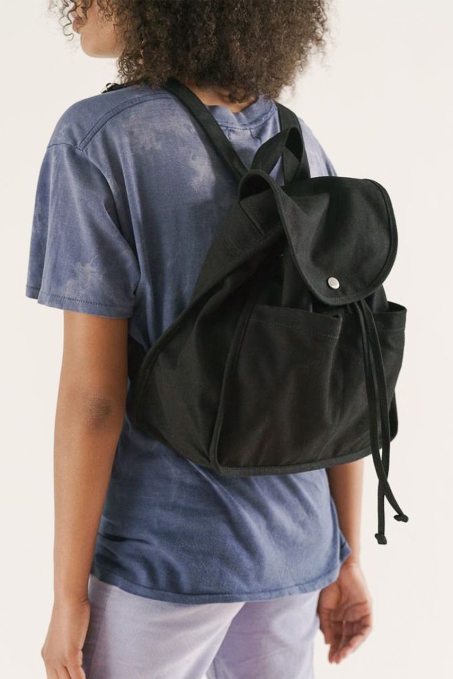 Women Baggu Bags | Baggu Drawstring Backpack Black