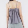 Women The Editor's Market Tops | Sorena Pleated Back Top Graphite