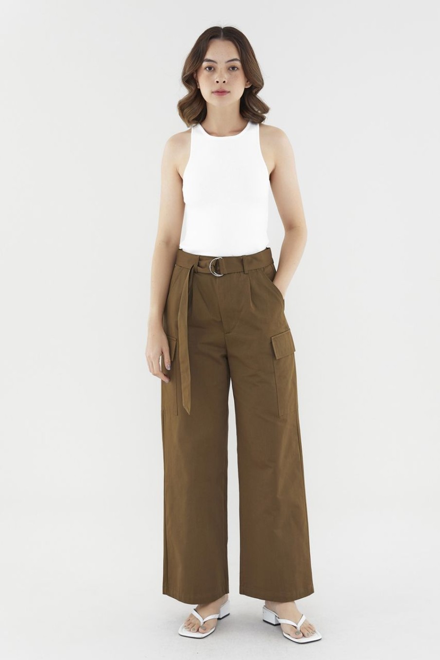 Women The Editor's Market Pants | Celeste Utility Pants Mocha