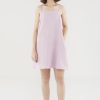 Women The Editor's Market Dresses | Aurova Linen Back-Tie Dress Dusty Pink