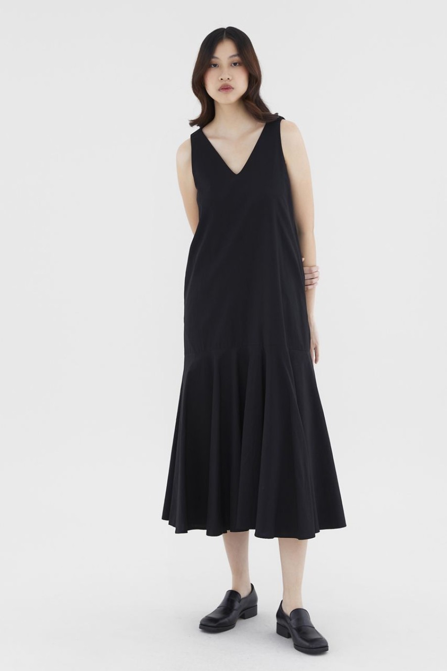 Women The Editor's Market Dresses | Pashelle Drop-Tier Dress Black