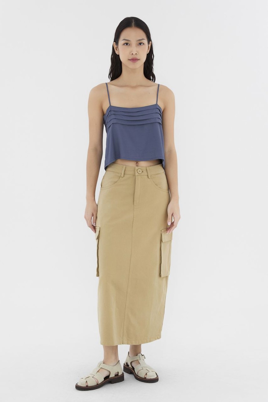 Women The Editor's Market Skirts | Arvide Cargo Skirt Khaki