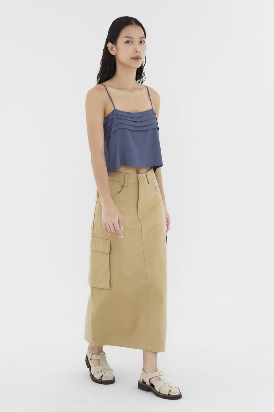 Women The Editor's Market Skirts | Arvide Cargo Skirt Khaki