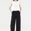 Women The Editor's Market Pants | Derryl Wide-Leg Pants Black