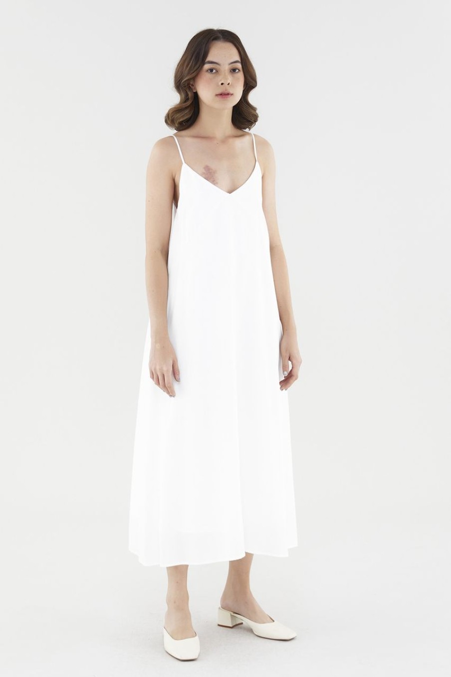 Women The Editor's Market Dresses | Kinsley Tie-Back Dress White