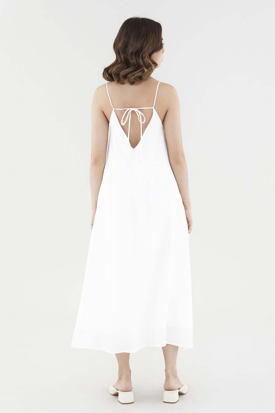 Women The Editor's Market Dresses | Kinsley Tie-Back Dress White