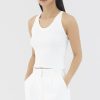 Women The Editor's Market Tops | Carmen Halter Tank White