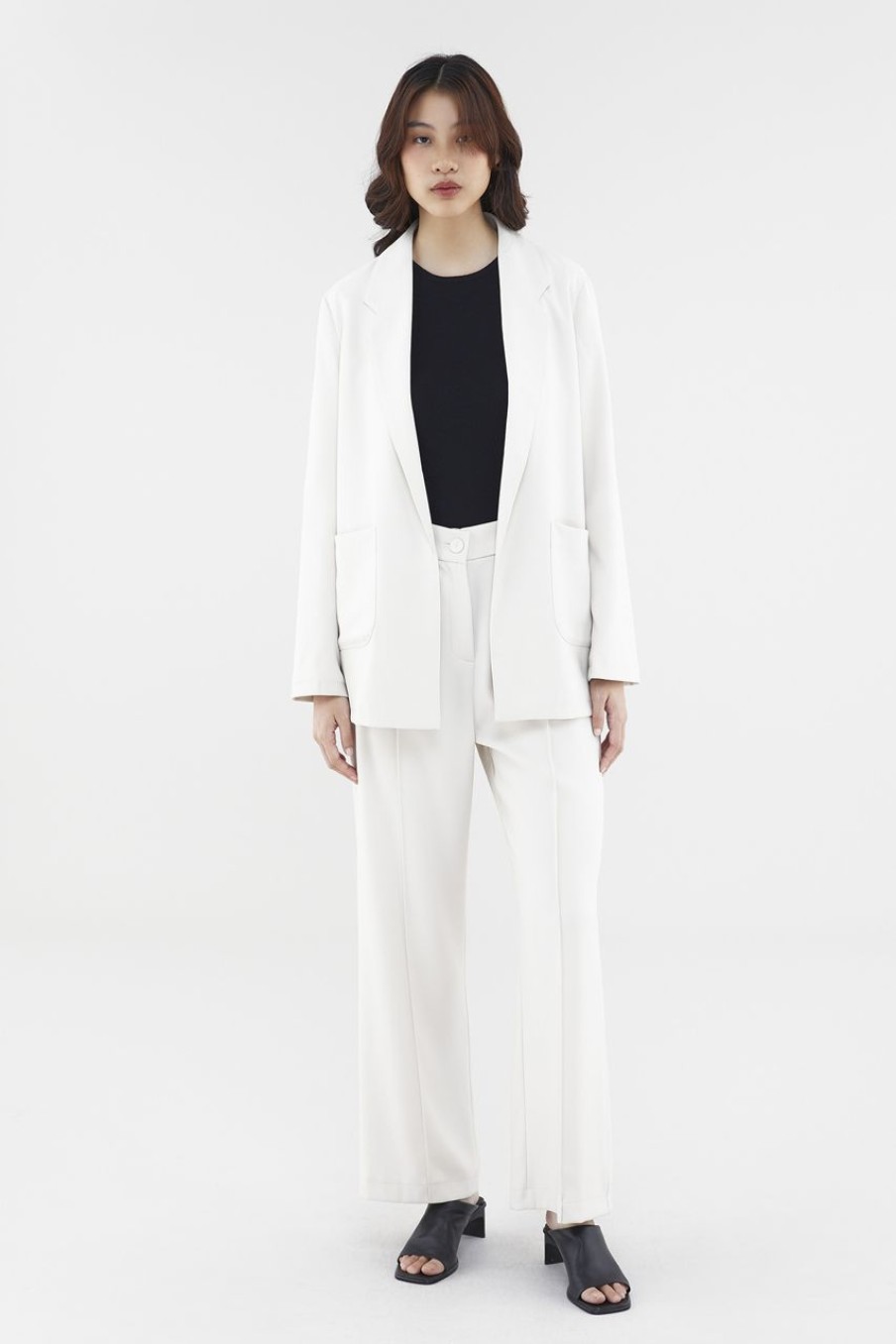 Women The Editor's Market Outerwear | Adanna Blazer Cream