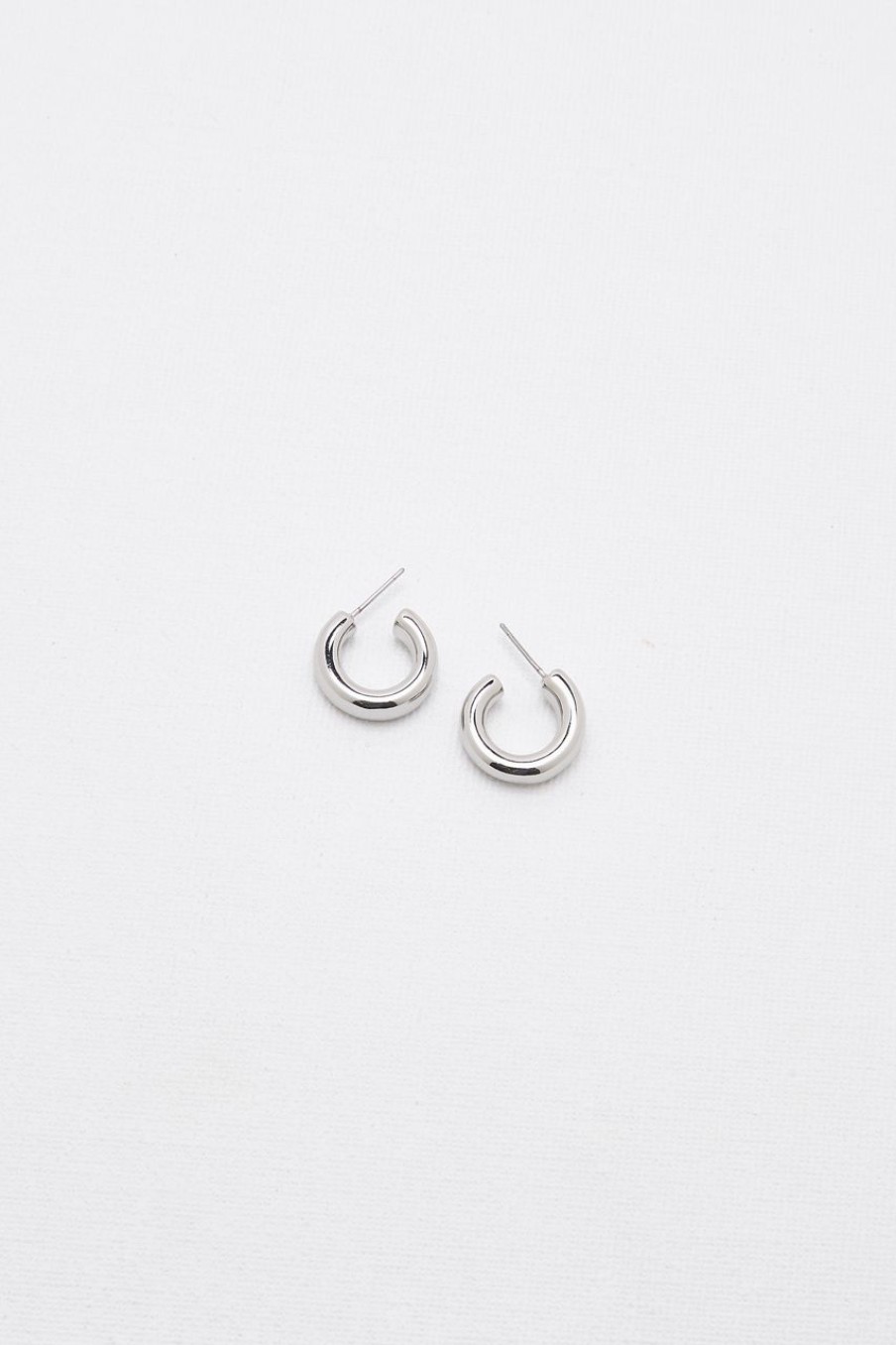 Women Afterall Earrings | Annika Hoop Earrings Silver