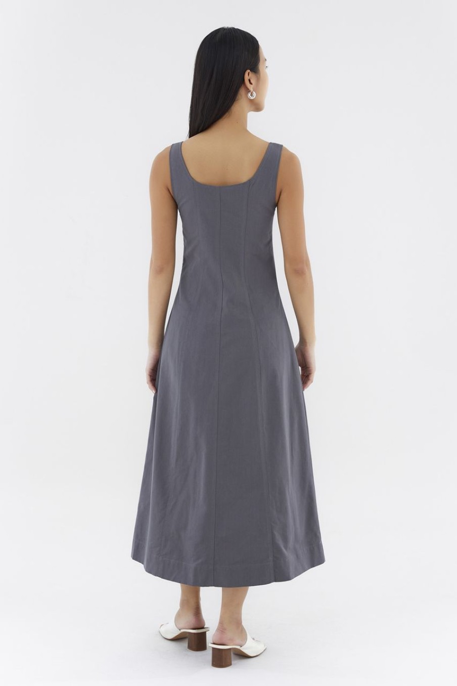 Women The Editor's Market Dresses | Giana Panelled Dress Shadow