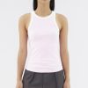 Women The Editor's Market Tops | Valen Racer Tank Sakura/Ivory