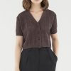 Women The Editor's Market Tops | Adelisa Crochet Top Coffee