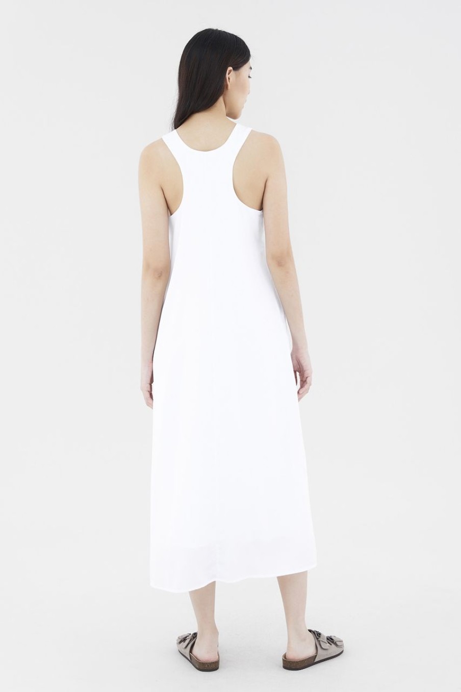 Women The Editor's Market Dresses | Quine Racer Back Dress White