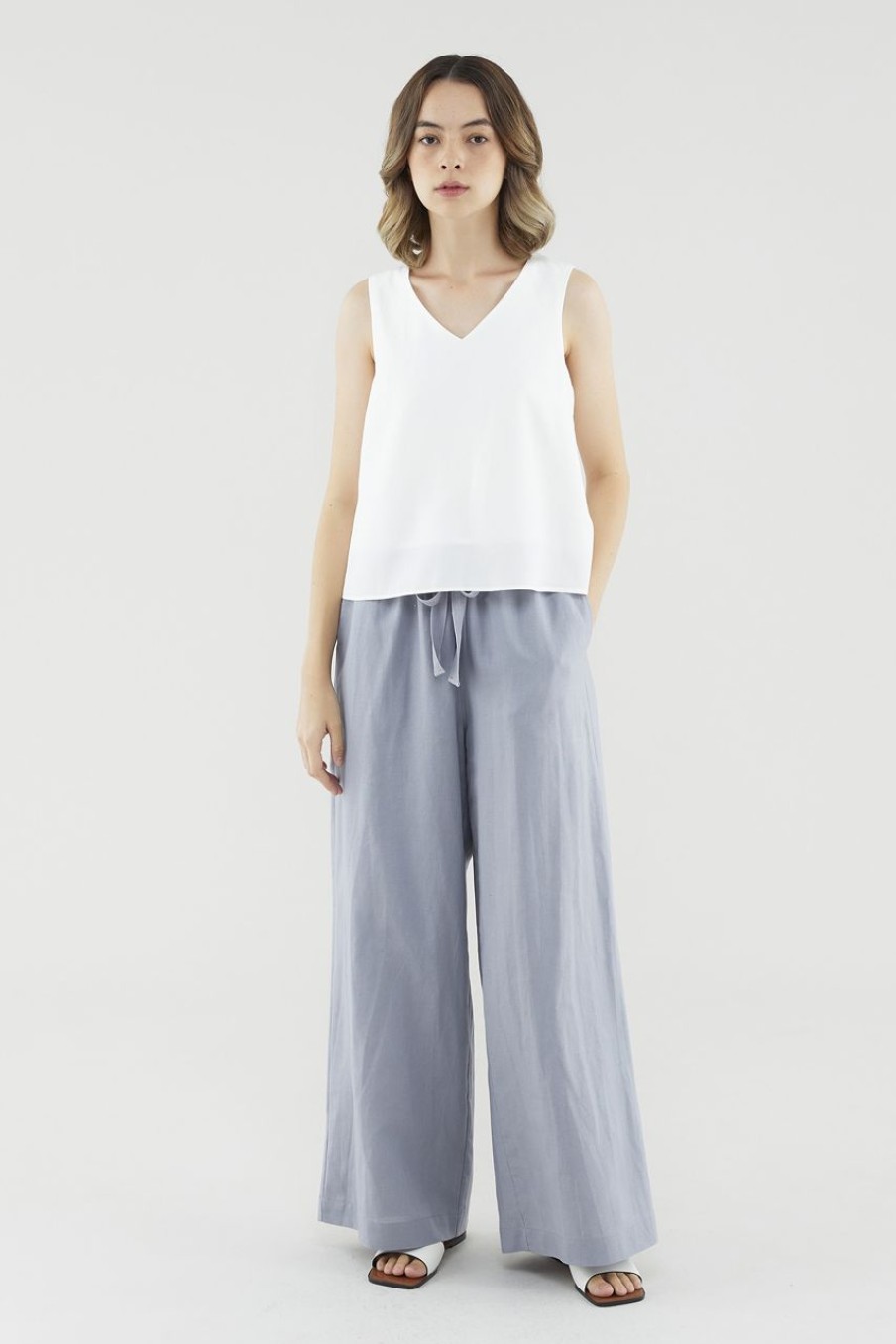 Women The Editor's Market Pants | Sirena Drawstring Pants Periwinkle