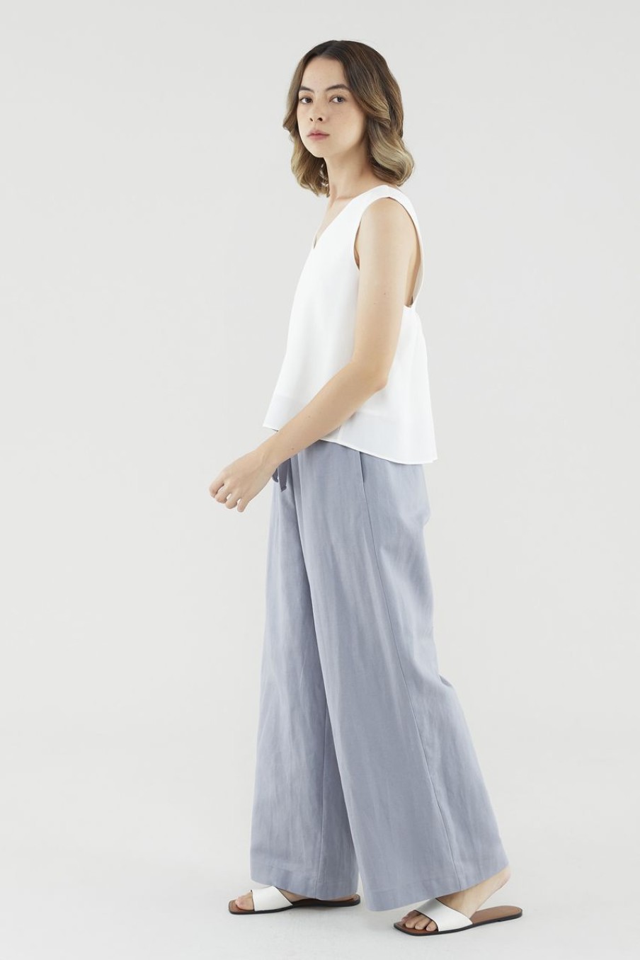 Women The Editor's Market Pants | Sirena Drawstring Pants Periwinkle