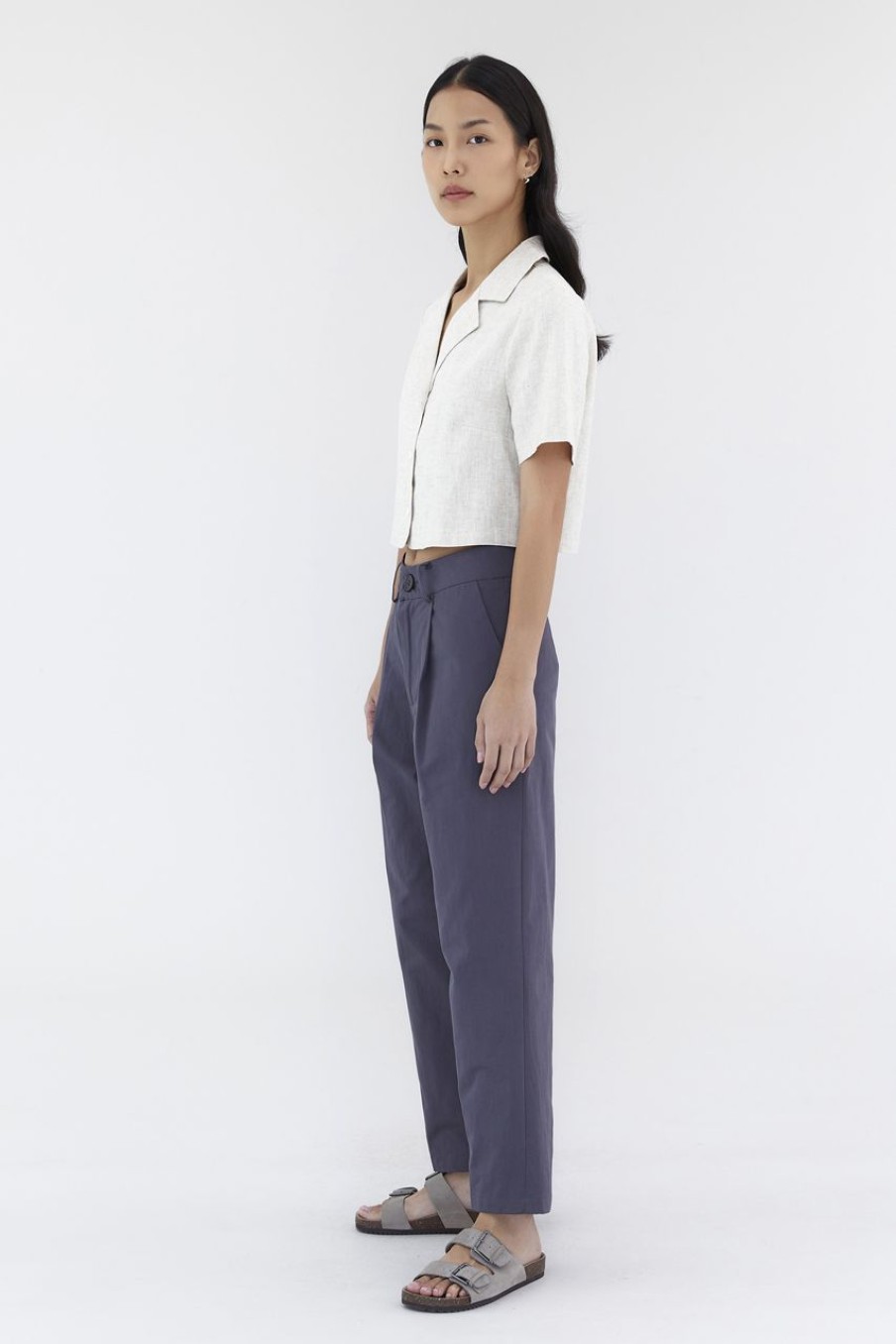 Women The Editor's Market Pants | Mordius Mid-Rise Pants Charcoal