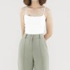 Women The Editor's Market Tops | Bailey Crop Camisole White