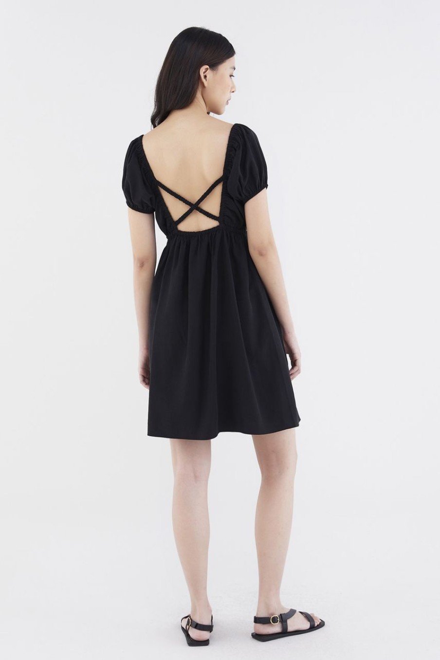 Women The Editor's Market Dresses | Annadre Smock Dress Black