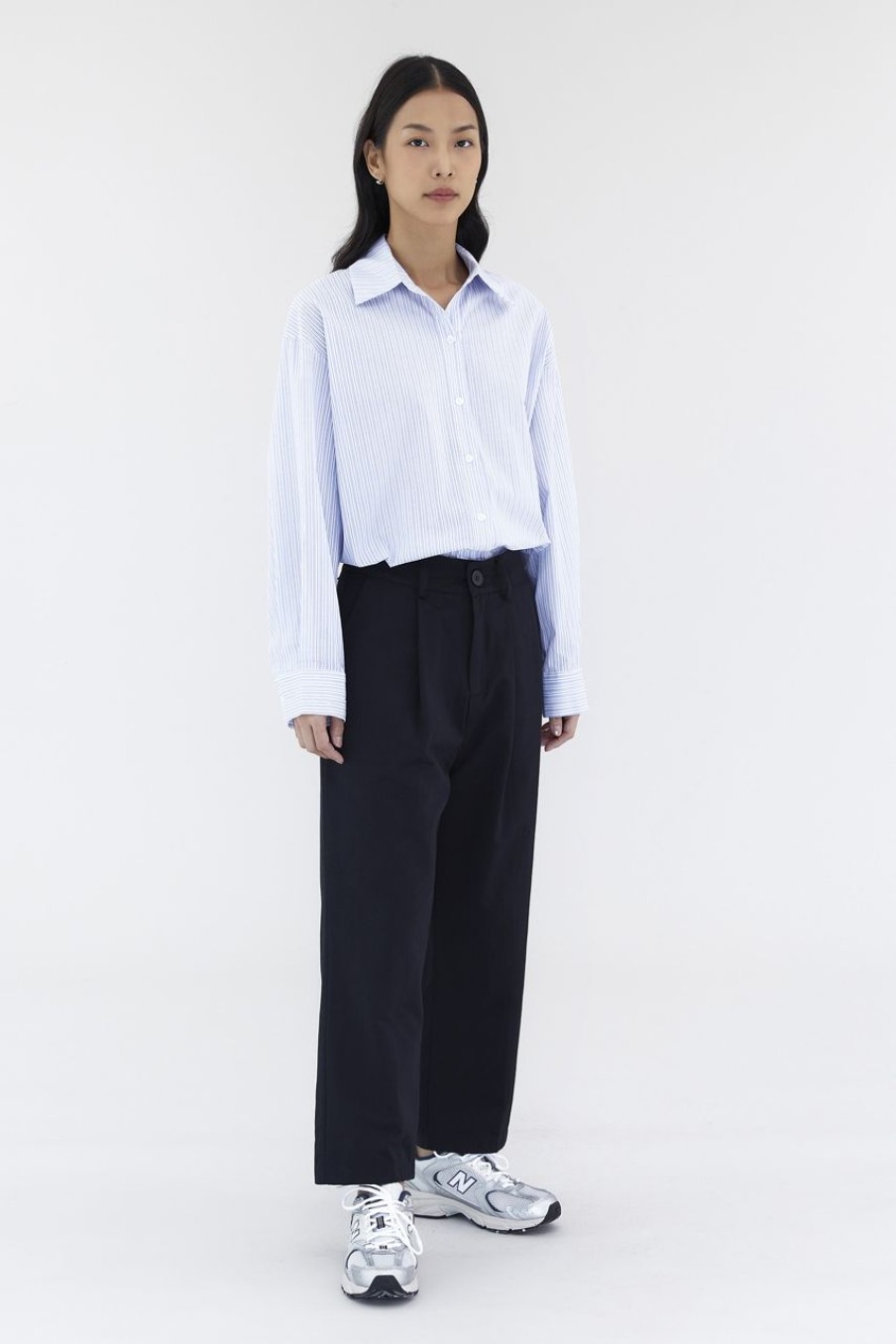 Women The Editor's Market Pants | Mordius Mid-Rise Pants Black