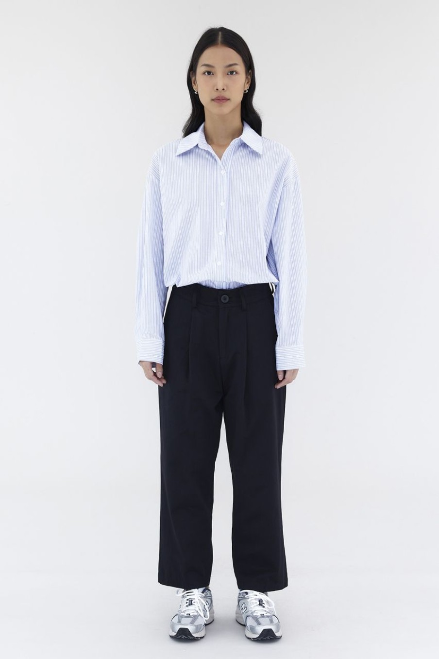 Women The Editor's Market Pants | Mordius Mid-Rise Pants Black