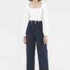 Women Palette Pants | Carter Front-Fold Pants Navy Blue