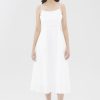 Women The Editor's Market Dresses | Harper Linen Swing Dress White