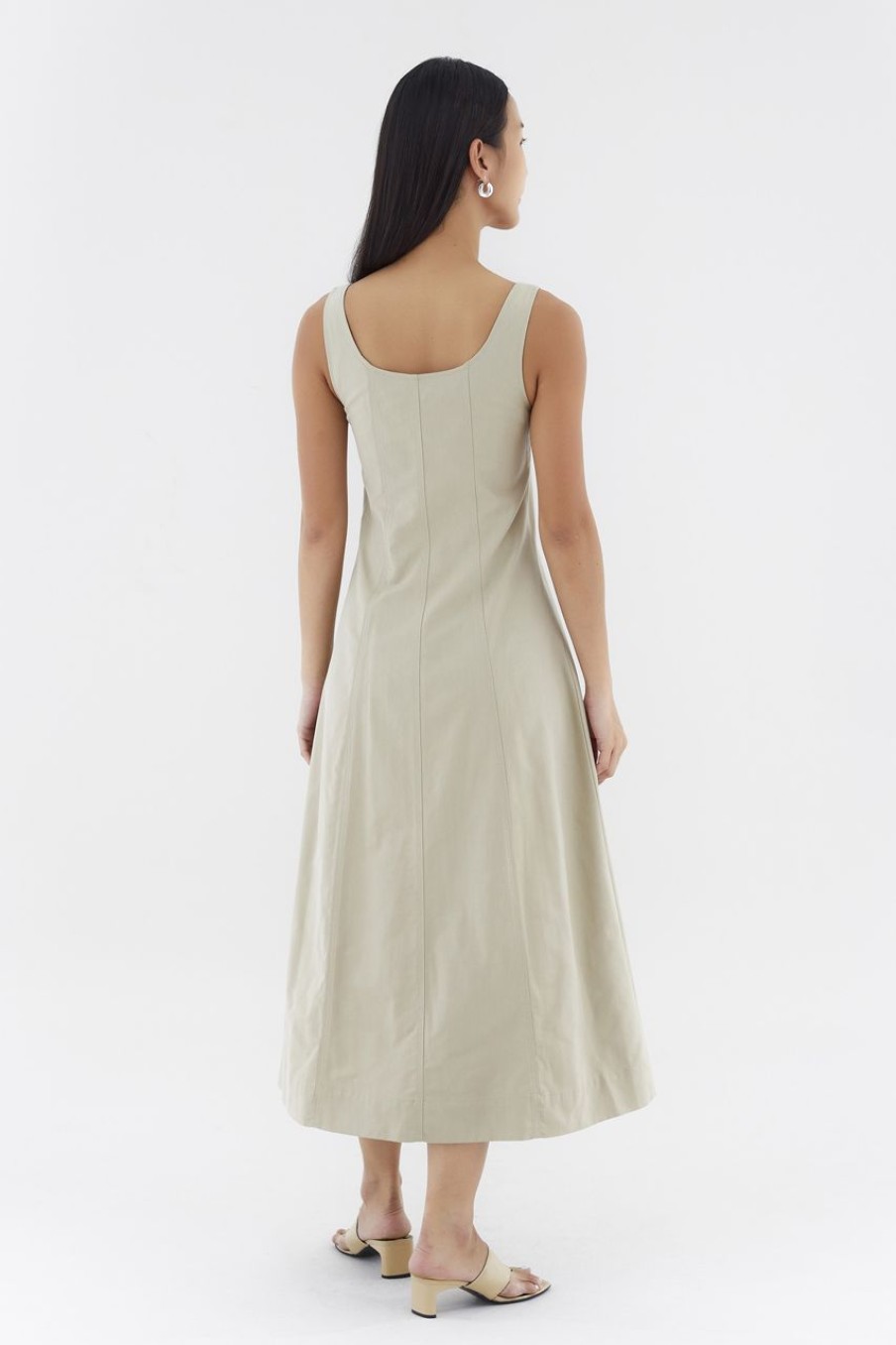 Women The Editor's Market Dresses | Giana Panelled Dress Latte