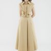 Women The Editor's Market Skirts | Nebula Pleated Skirt Caramel