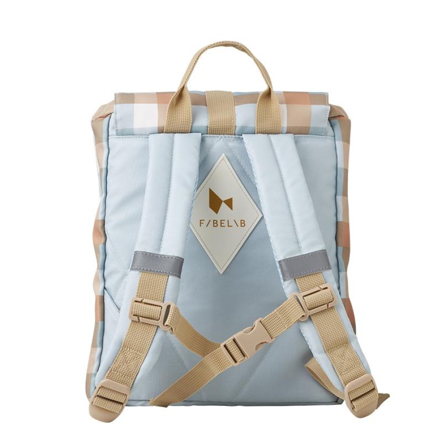 Kids Evryday Studios | Fabelab Small Backpack Cottage Blue Checks