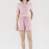 Women The Editor's Market Shorts | Bonita Linen Relaxed Shorts Carnation