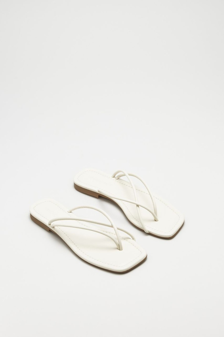 Women The Editor's Market Flats | Cora Slides Almond