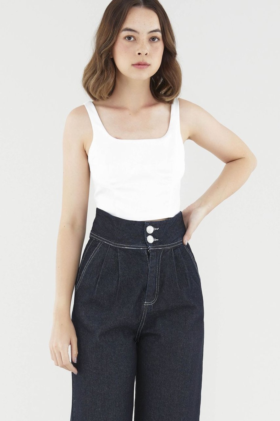 Women The Editor's Market Tops | Ari Bustier Top White