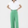 Women The Editor's Market Pants | Blair Wide-Leg Pants Spring Green